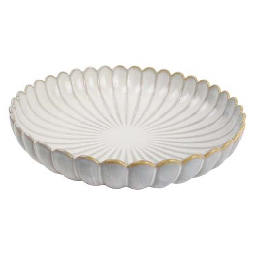 lotus assiette creuse 24xh5cm nuance white - fine dining living