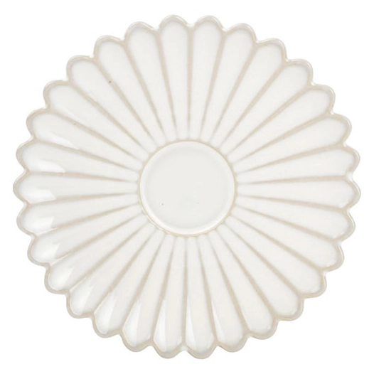 4 lotus soucoupe 15cm pour tasse 18cl nuance white - fine dining living