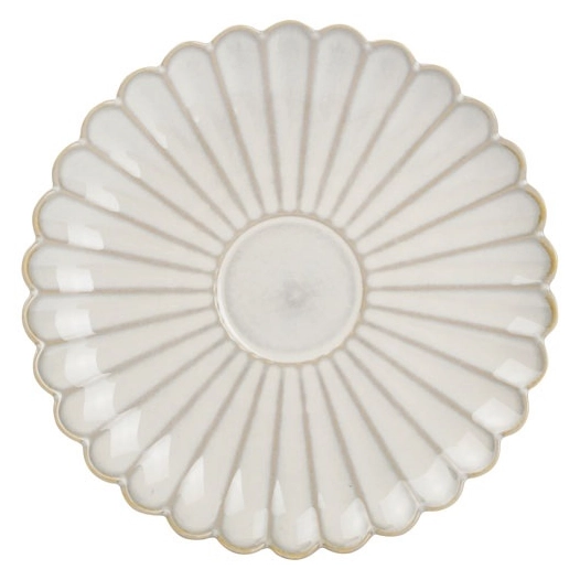 4 lotus soucoupe 16cm pour tasse 28cl nuance white - fine dining living