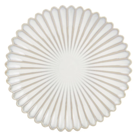 6 lotus assiette plate 20cm nuance white - fine dining living
