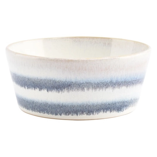 4 stripes bol 13xh5,5cm bleu - fine dining living