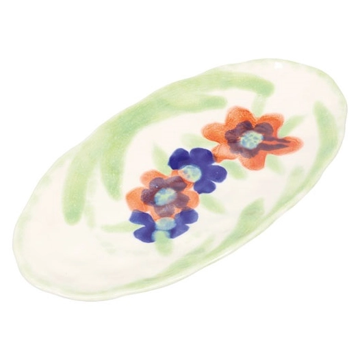 fleur plat de service 30,5x15,5cm - fine dining living