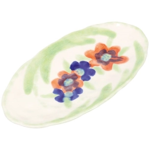 fleur plat de service 30,5x15,5cm - fine dining living