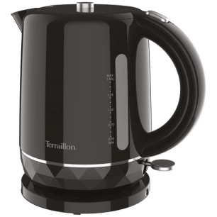 bouilloire inox 1,5 2000w design diamant noir - terraillon