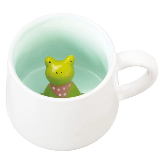 4 mug miam bleu avec grenouille 3d - amefa medard de noblat
