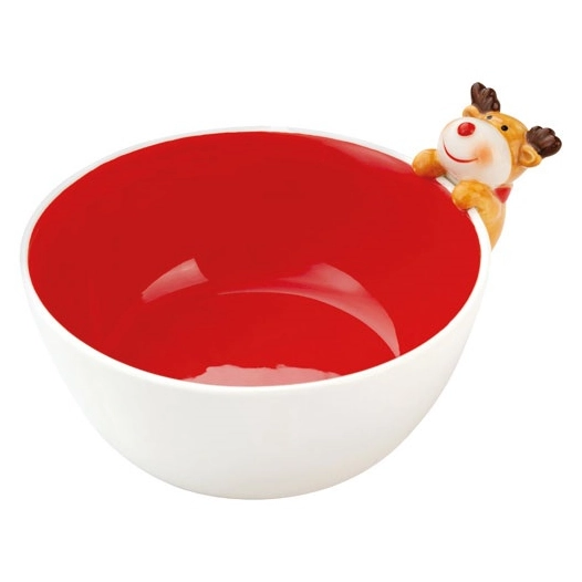 4 bol miam rouge avec cerf 3d - amefa medard de noblat