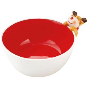 4 bol miam rouge avec cerf 3d - amefa medard de noblat