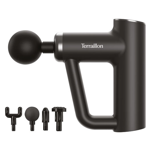 pistolet de massage massage 15489 multizones 4 embouts 6 vitesses de massage 1800rpm/ 3300rpm - terraillon