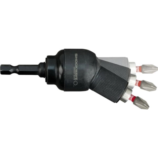 renvoi d'angle cardan visseusea chocs + 10 embouts de vissage 1 x ph1 / 2 x ph2 1 x pz1 /