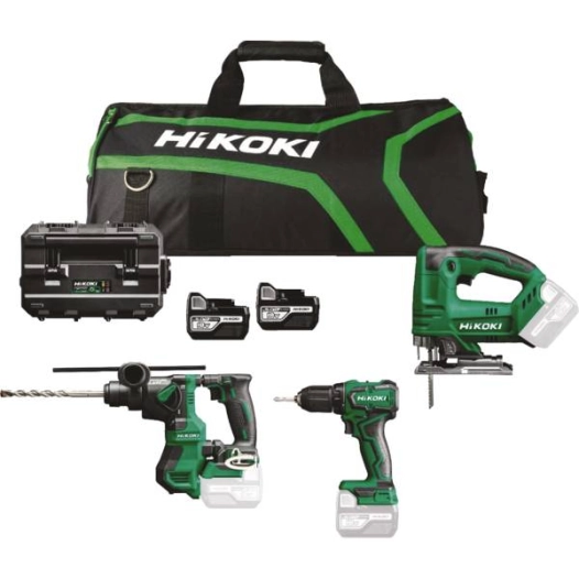 kit perceuse percussion 70nm18v + perforateur sds+ 18v18mm + meuleuse d'angle ø125mm