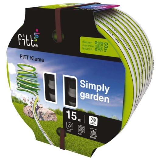 tuyau 30m fitt kiuma lime 13mm+ raccords