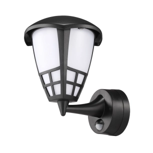 applique led avec détecteur de mouvement et de crépuscule 15 w 1200 lm 4000 k lumière du jour, noir, 21,6 x 16 x 24,7 mm
