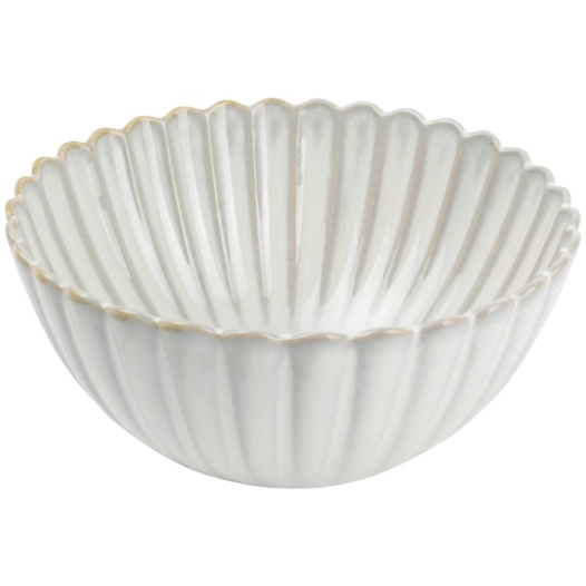 4 lotus bol 16xh7,5cm nuance white - fine dining living