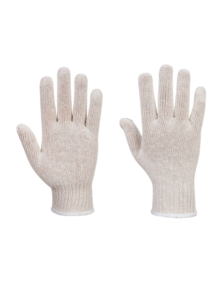 sous-gants tricot (300 paires) - taille m - blanc - portwest