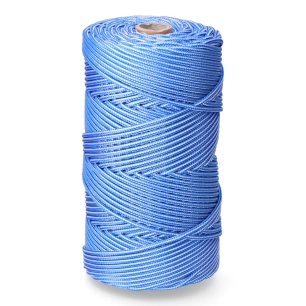 corde tressée en pp bleu/blanc 5 mm x 200 m