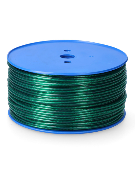 câble en acier recouvert de pvc vert 4 mm x 175 m