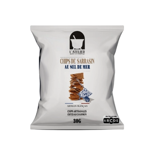 chips de sarrasin au sel de guerande 30 g - kerex