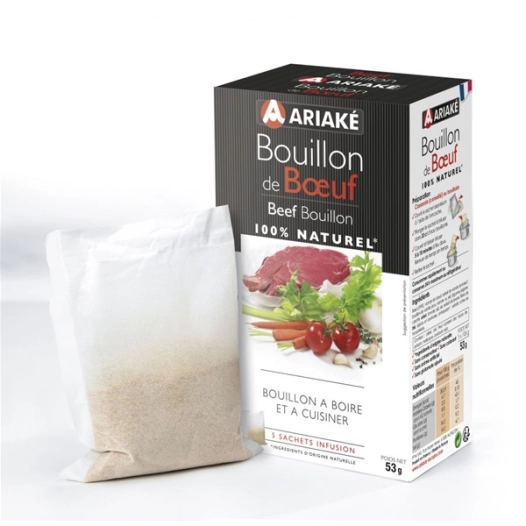 bouillon de boeuf 5 sachets de 106 g (pour 5 x 33 cl de bouillon) - kerex
