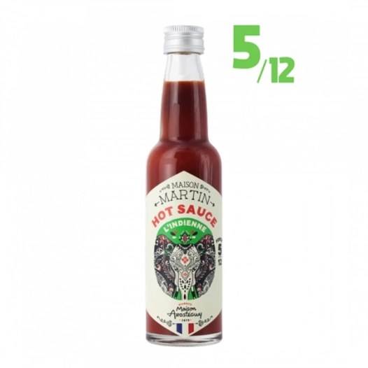 sauce piment mangue et curry indienne 5/12 100 ml - kerex