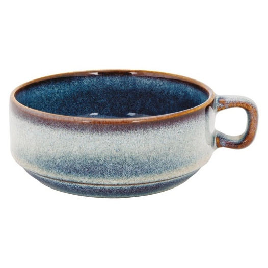 6 jade indigo bol a soupe avec anse d12.5 - cosy et trendy billiet