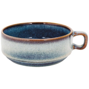 jade indigo bol a soupe avec anse d12.5 - cosy et trendy billiet