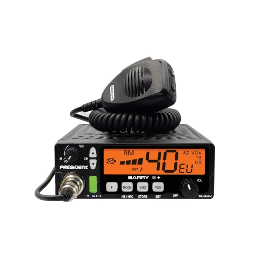 president® - radio barry ii+ cb 40 canaux am/fm