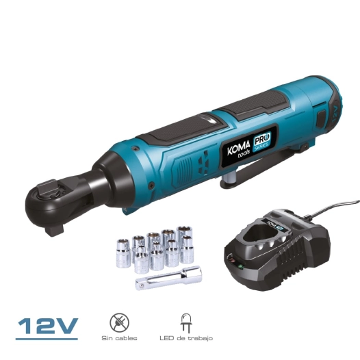 kit de cliquet électrique 12 v avec accessoires, batterie et chargeur