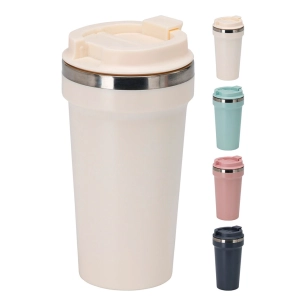 verre de voyage 500 ml acier inoxydable 4 couleurs assorties