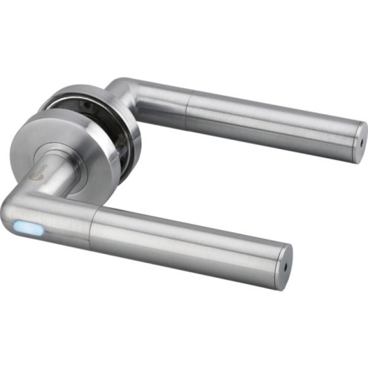 Poignée connectée gauche sur rosace - inox gauche - THIRARD