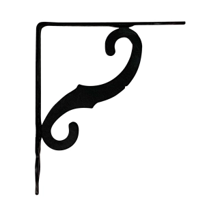 équerres ornemental plm05 noir 155 x 110 mm