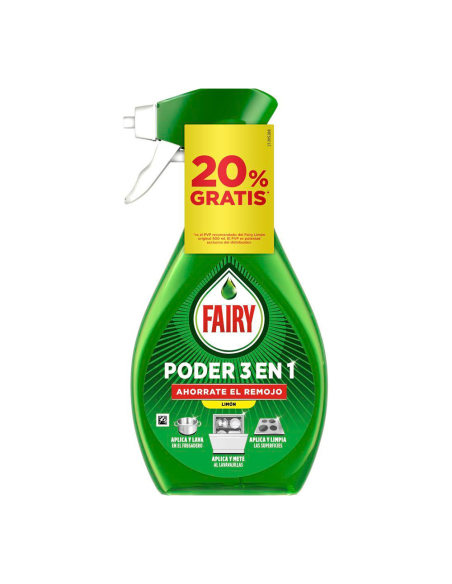 Fairy Spray Vaisselle 3en1 Nettoyage puissant sans trempage - FAIRY