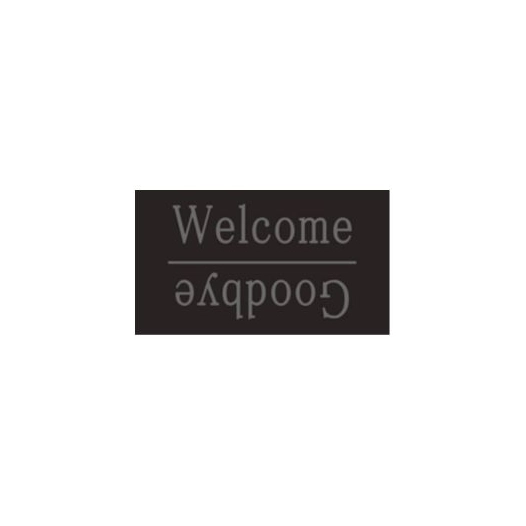 tapis brosse decormat coco 15mm welcome/goodbye 45x75cm - decormat