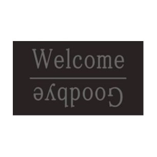 tapis brosse decormat coco 15mm welcome/goodbye 45x75cm - decormat