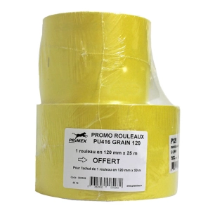kit promo 2 rouleaux pu416 primex p120 120mmx50m et 120mmx25m - primex