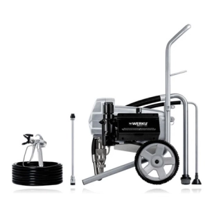 equipement électrique airless 4,0 lpm werku 2800w - werku