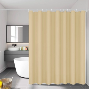 rideau de salle de bain basic beige 140 x 180 cm