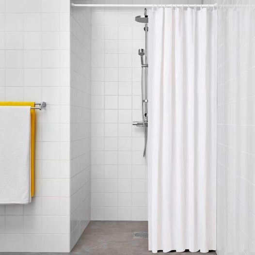 rideau de salle de bain basic blanc 180 x 180 cm