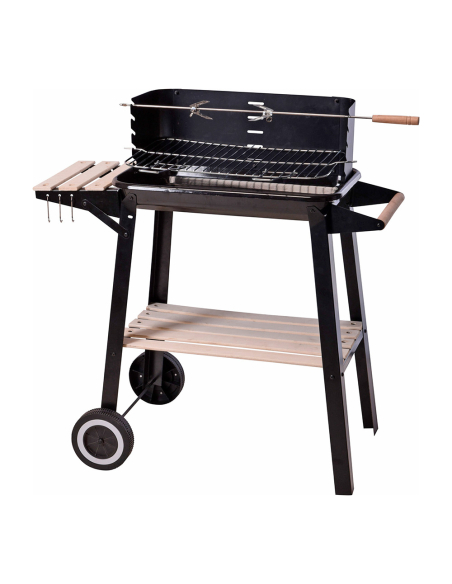 Barbecue Charbon Rectangulaire Compact, idéal pour balcons et petits jardins - BBQ COLLECTION