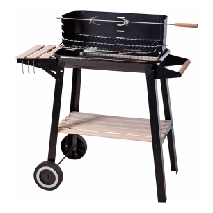 barbecue rectangulaire carbone 54x34x6,5cm