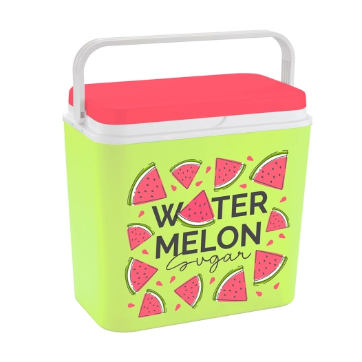 Glacière de camping 24 litres imprimé pastèque