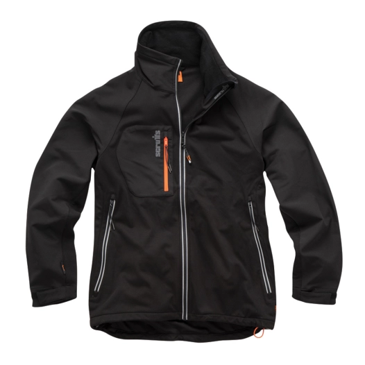 1 veste softshell trade flex noire - taille l - scruffs