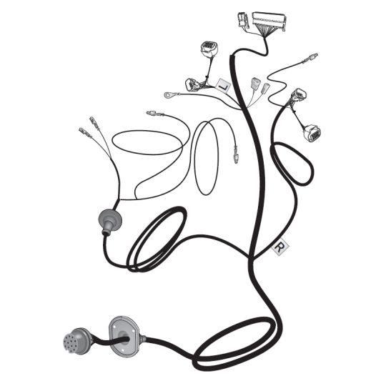 faisceau jaeger 13 broches 21500694 fourgon fiat / peugeot / citroën à partir de - jaeger