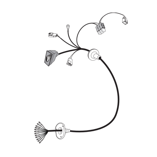 faisceau jaeger 13b pour cc ford transit/fourgon custom sans pré-câblage ap 2016 - jaeger