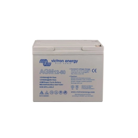 12v/60ah agm super cycle batt. (m6) - victron energy