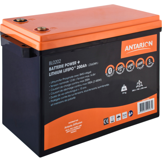batterie lithium 210ah power + antarion bluetooth - antarion