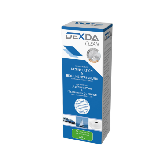 dexda clean (100 ml) pour des réservoirs jusqu‘à 60 litres (caravanes) - wm aquatec