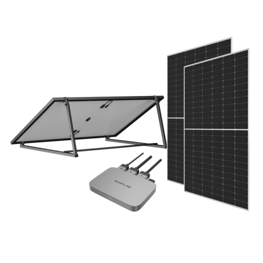kit complet powerstream ecoflow + 2 x 445w solaire + supports - ecoflow