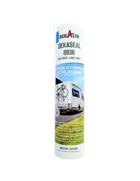 Dekaseal 8936 Gris clair Mastic d'étanchéité polyvalent permanent élastique - Dekalin