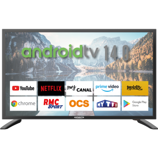 tv 22'' smart 1ère monte - android 14.0 - antarion