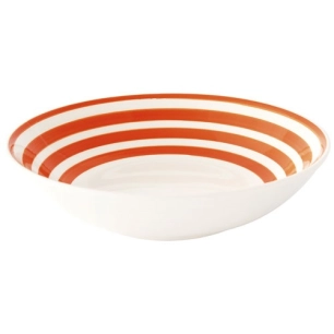 assiette a soupe en ceramique 㘠22 cm color mix orange - pozzi milano spa